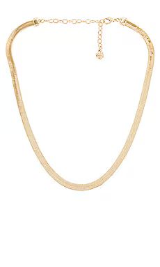 BaubleBar Gia Herringbone Necklace in Gold from Revolve.com | Revolve Clothing (Global)