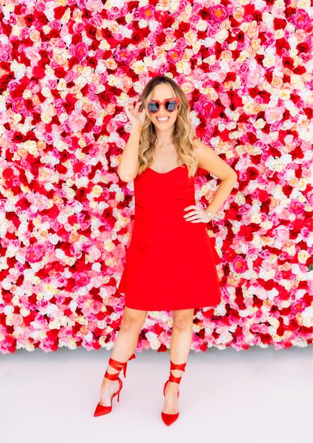 It’s the look of LOVE! Valentine’s Day is always the perfect time to bring out a little red dress. I paired this fun red mini with bow back detail with heart sunglasses (super cute and affordable!) and lace up silk heels. This is a great look for year round but is particularly fun for Valentines Day! 💌 This dress is a splurge but I found some amazing ones at a variety of price points! 

#littlereddress #highlow #carolinaherrera #amazon #reddress #redshoes #valentinesday #valentinesdaydress #valentinesdaylook #valentinesdaystyle #ootd #amazonfashion

#LTKstyletip #LTKSeasonal