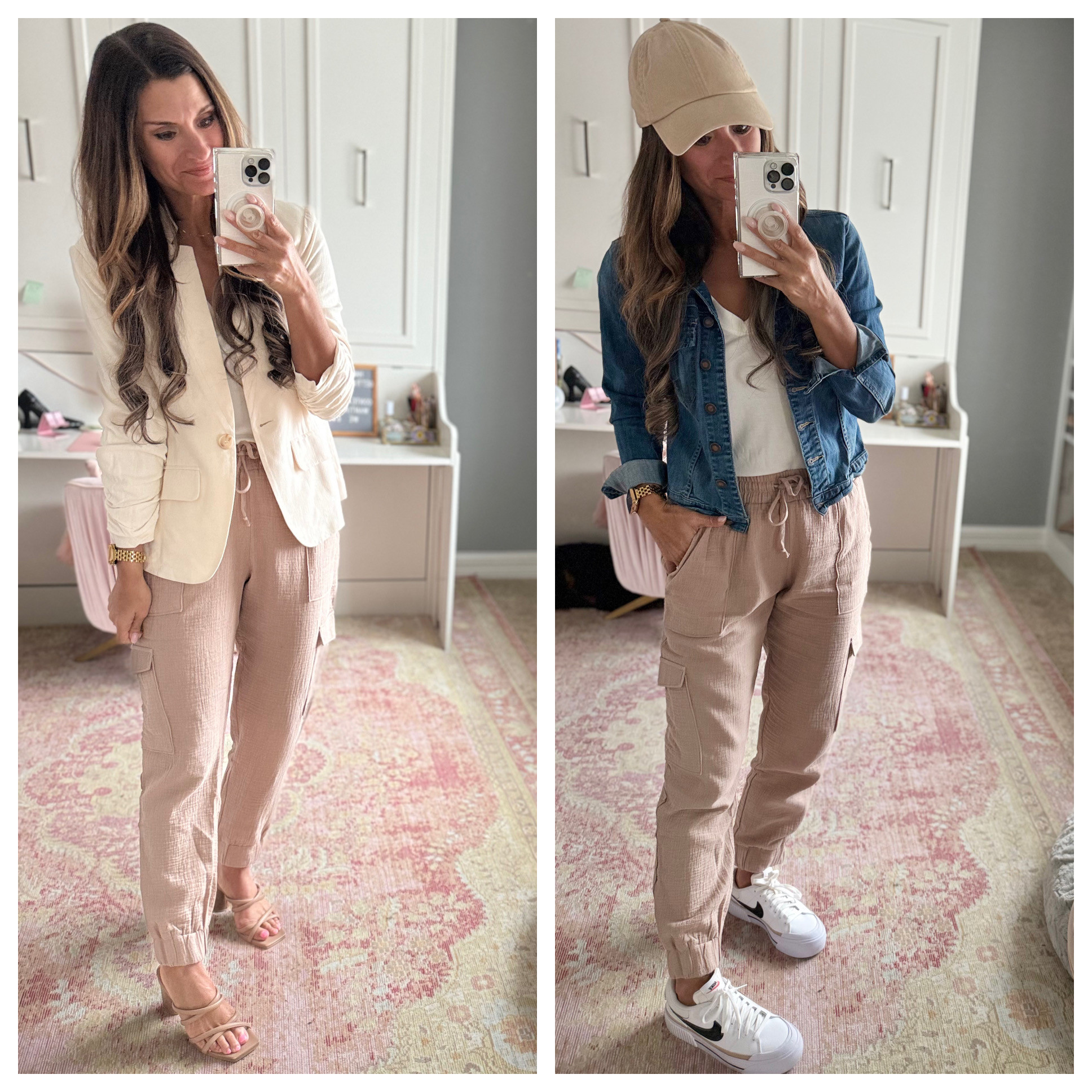How to style tan linen joggers 

 #LTKFindsUnder50 #LTKFindsUnder100 #LTKStyleTip