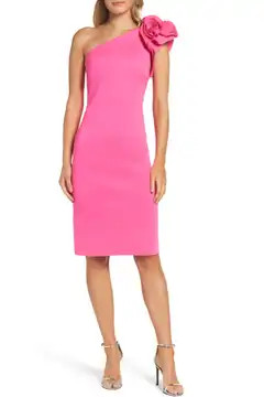 One-Shoulder Sheath Cocktail Dress | Nordstrom