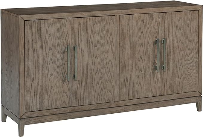 Signature Design by Ashley Chrestner Contemporary Dining Server with 2 Double Door Cabinets, Brow... | Amazon (US)