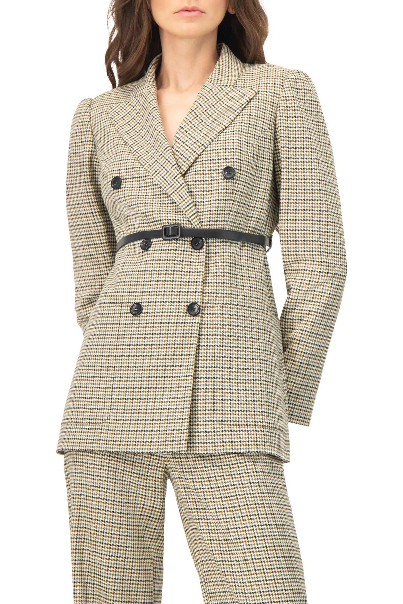 IVONNE Double-Breasted Checkered Blazer (Women) | Nordstrom | Nordstrom