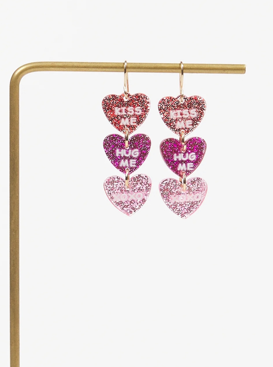 Conversation heart dangle earrings #valentinesday #accessories #heartearrings 

#LTKSeasonal #LTKfindsunder50 #LTKGiftGuide
