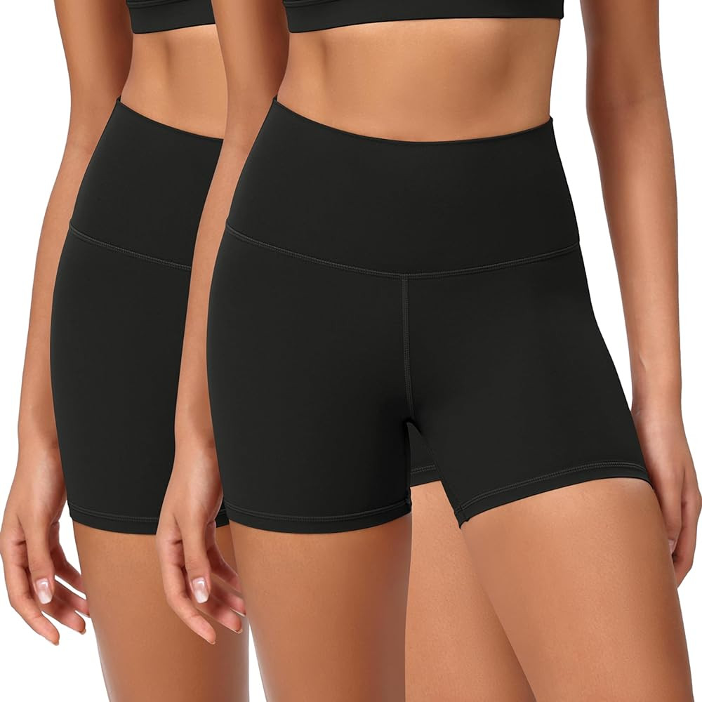 ODODOS ODCLOUD 2-Pack Lounge Yoga Shorts for Women- 4" / 6" / 8" /10" High Waist Buttery Soft Bik... | Amazon (US)
