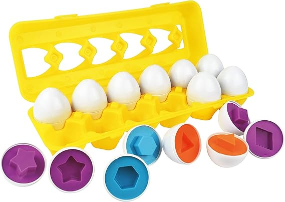 Skoolzy Matching Easter Eggs Hunt. Easter Basket Stuffers for Toddlers. Color Sorting Toy Easter ... | Amazon (US)