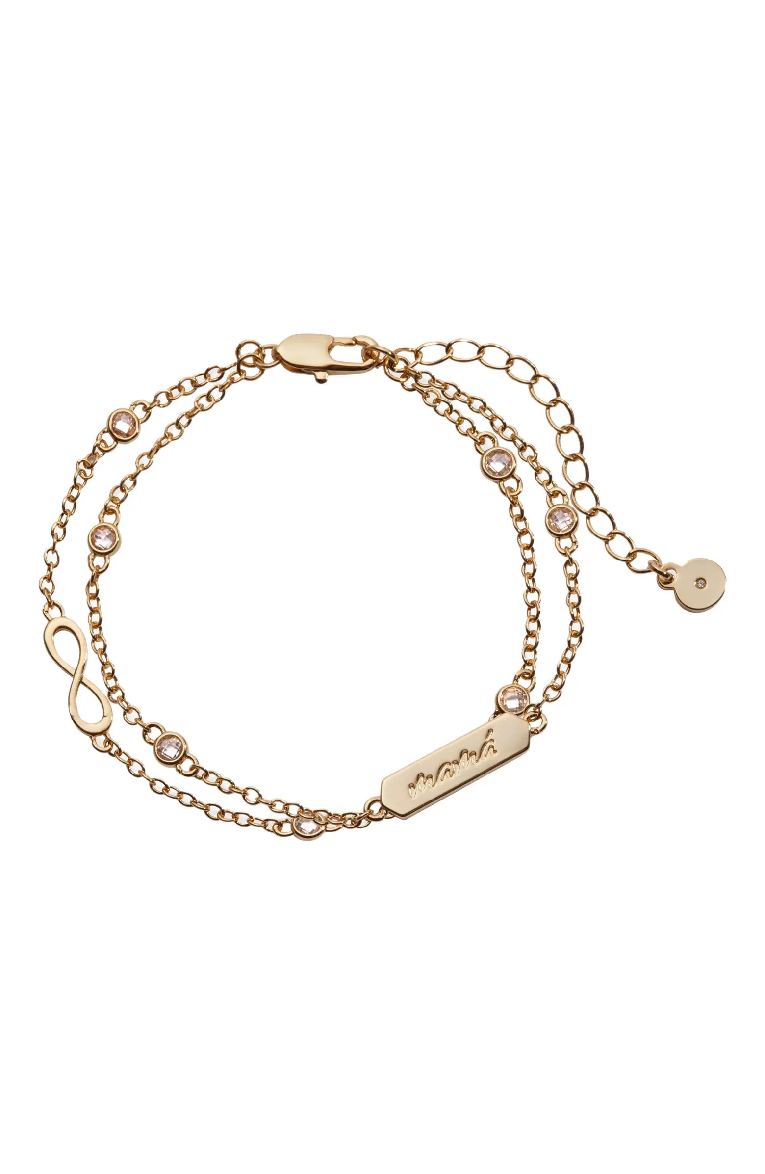 Mamá Infinity Adjustable Chain Bracelet | Nordstrom
