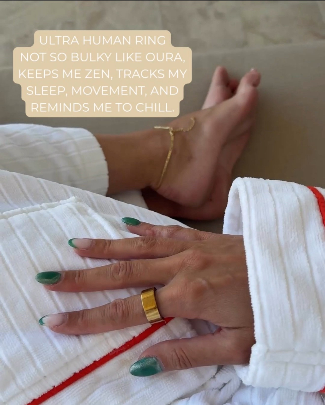 I abandoned the Apple Watch a long time ago in favor of my ultra human ring. I absolutely adore the fact that I don’t have to pay any subscription fees, unlike Oura 
!

#LTKActive #LTKselfcare #LTKfitnessgoals