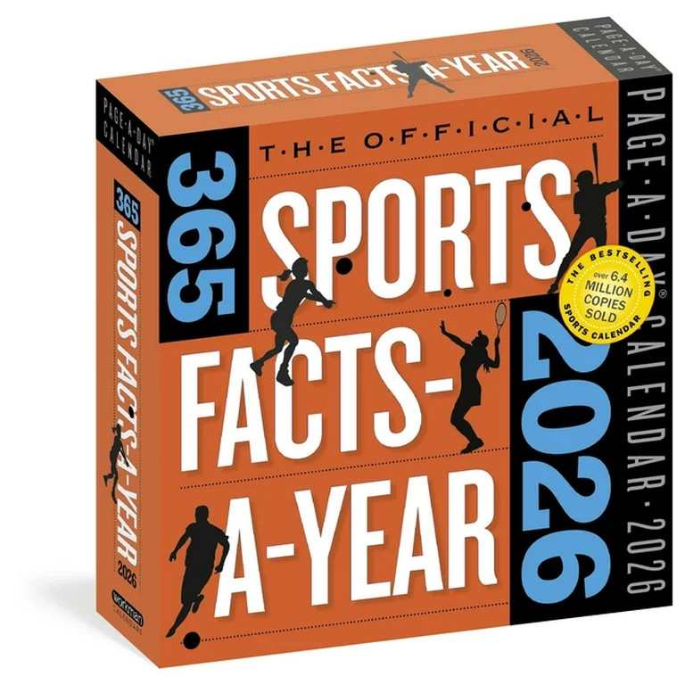 Official 365 Sports Facts-A-Year Page-A-Day(r) Calendar 2026: Trivia, Record-Breaking Facts, Come... | Walmart (US)