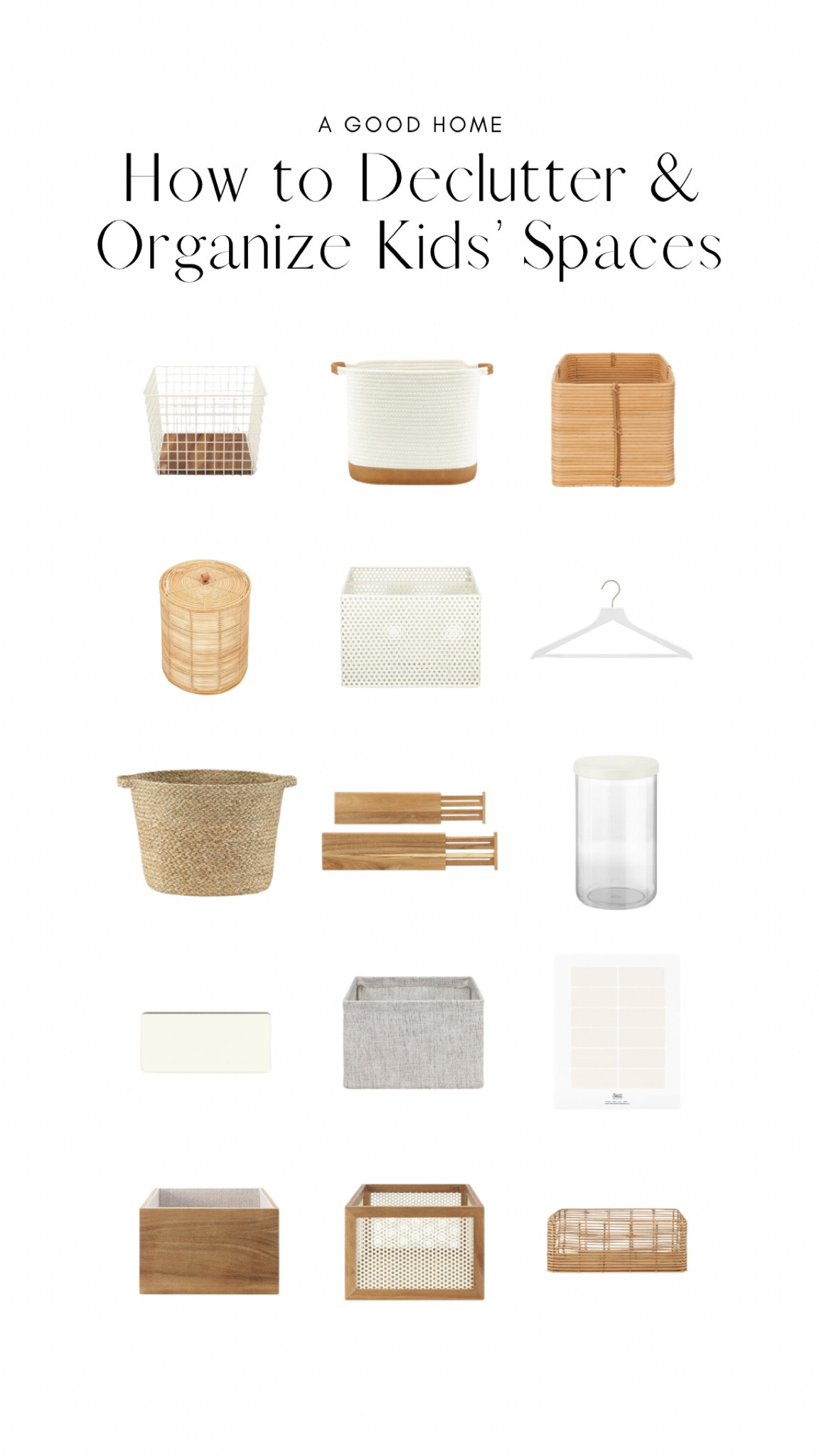 How to Organize and Declutter Kids’ Spaces 🤍