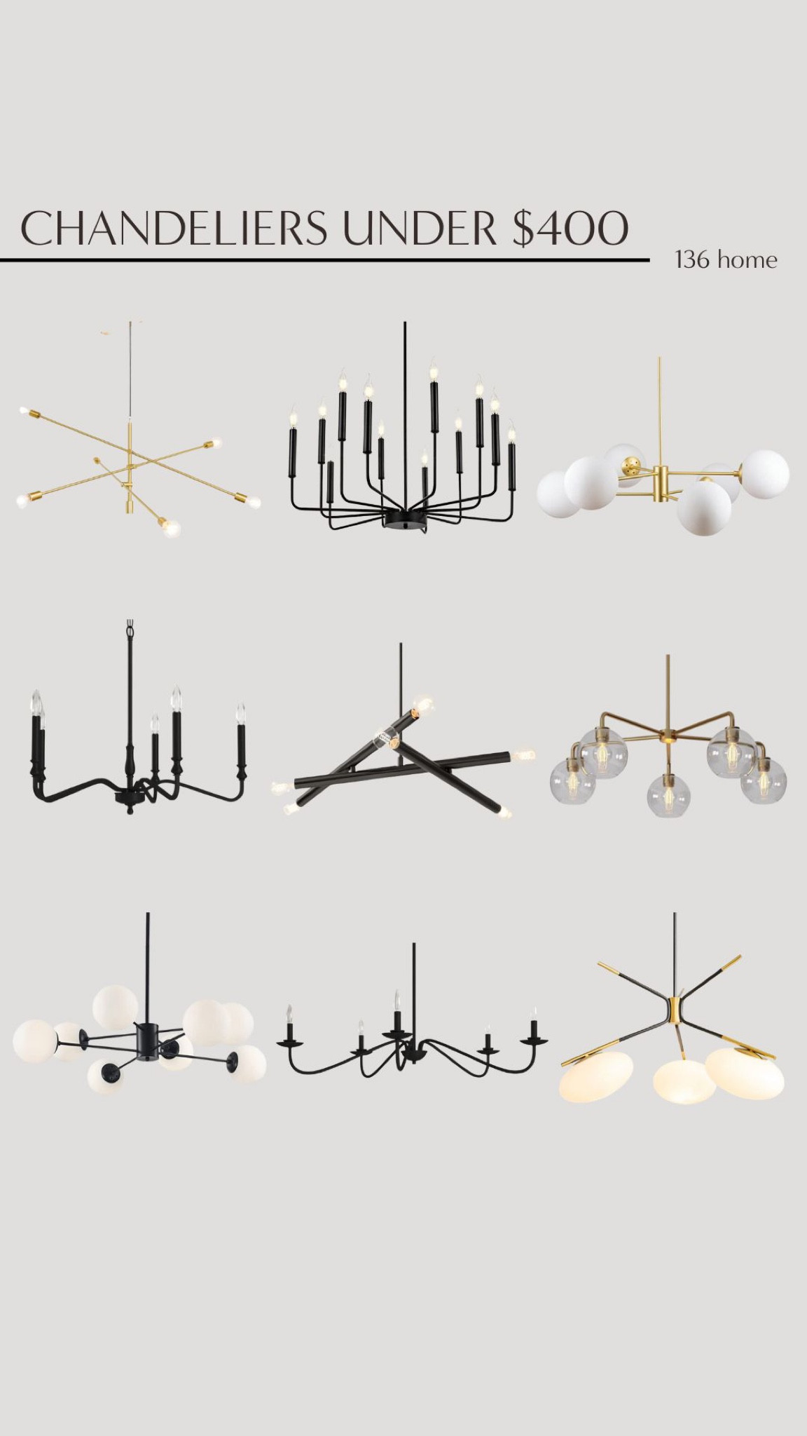 Chandeliers Under $400 #chandelier #lighting #homedecor #homeaccent #under400

#LTKFind #LTKhome #LTKstyletip