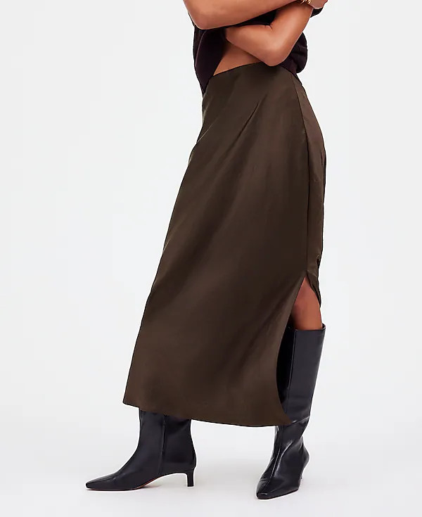 Satin Maxi Slip Skirt | Madewell | Madewell