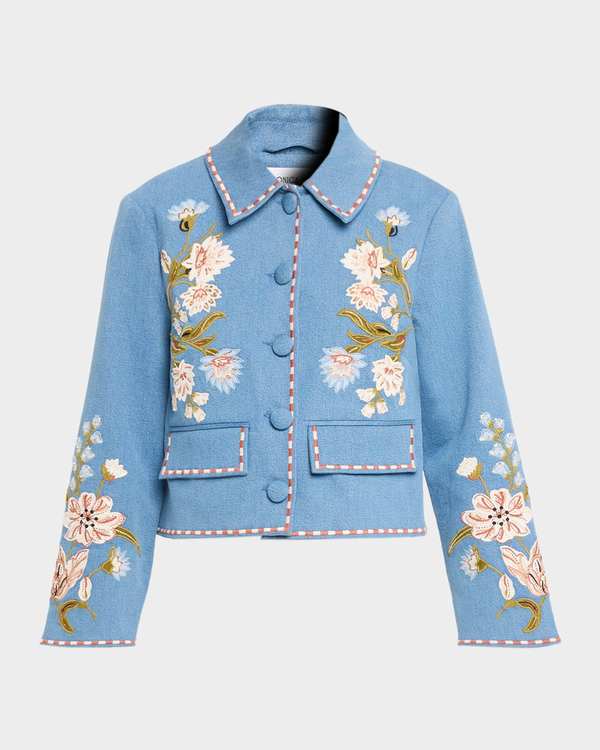 Vikaria Embroidered Jacket | Neiman Marcus