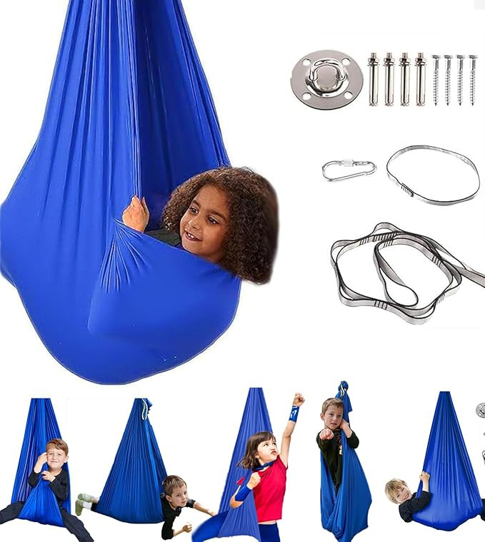 Sensory Swing for Kids with Special Needs (Hardware Included) Therapy Swing Cuddle Swing Indoor O... | Amazon (US)