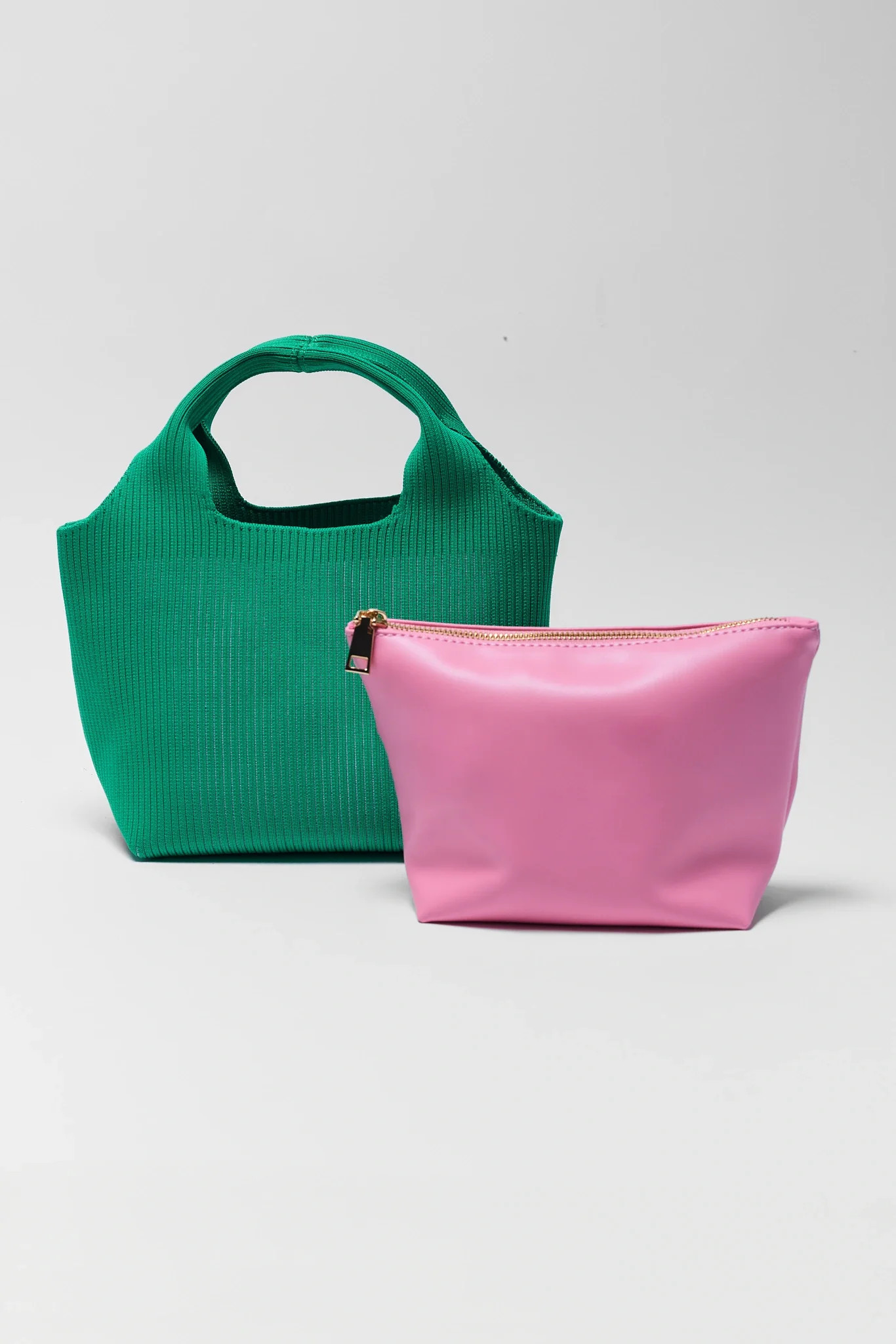 Robbie Green Woven Bucket Bag | Avara