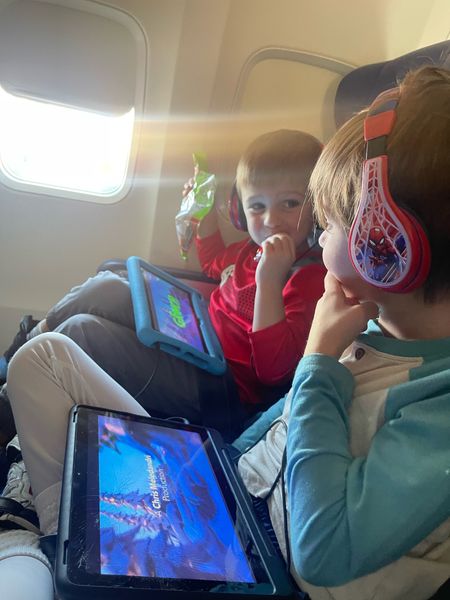I bought these spider man headphones a couple years ago when we were taking a trip. I didn’t know if the boys would use them but I needed headphones so they could hear their movies on our flight. 
They are not the fancy expensive ones. They are cheap and do the job. The boys have never complained that they hurt their ears. You can adjust the fit. If you don’t want to spend a lot of money on headphones I think these are great. 
For the tablet, I feel like everyone has these tablets already but I found some on sale!

#LTKtravel #LTKsalealert #LTKfamily