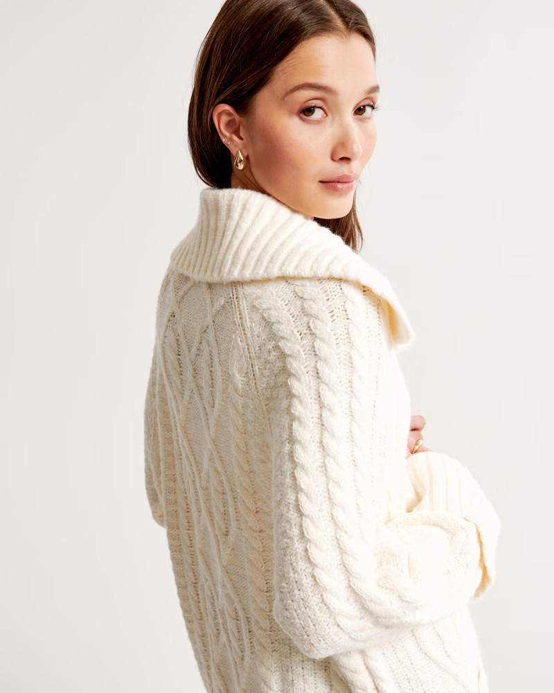 Cable Duster Cardigan | Abercrombie & Fitch (US)