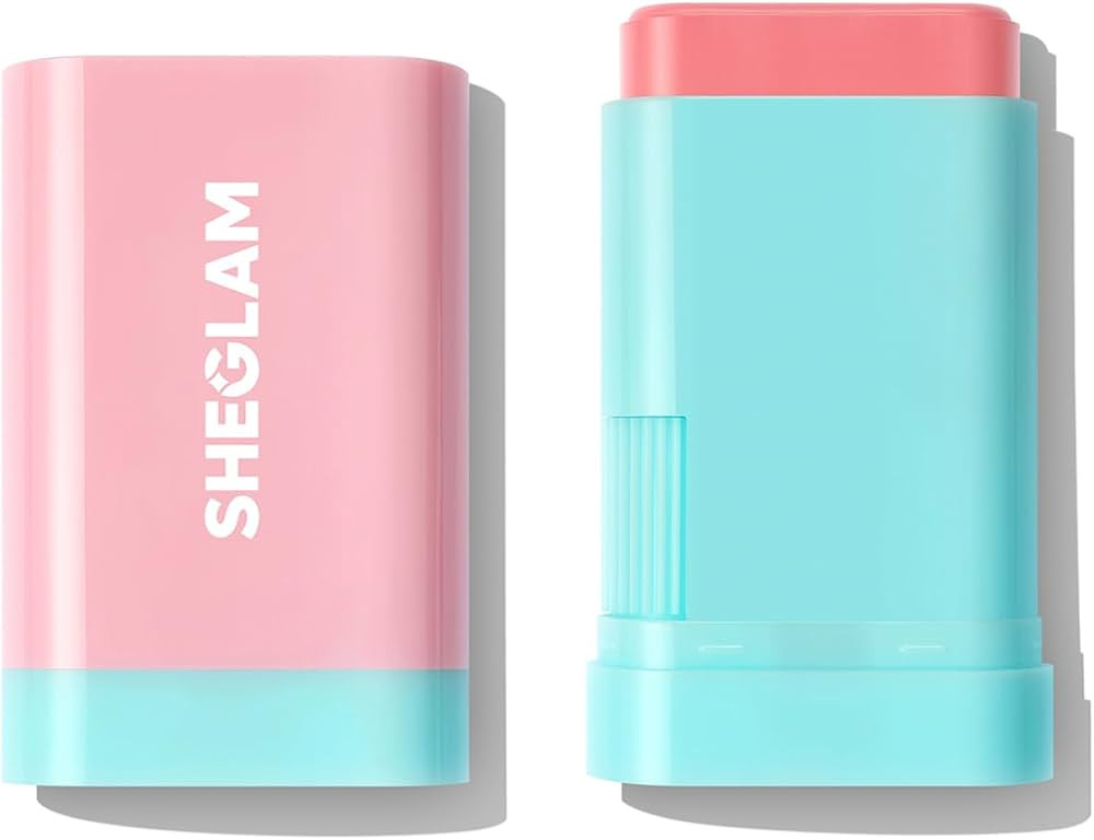 SHEGLAM Glass Glow Blush Stick Cream for Cheek and Lip, Waterproof Hydrating Tinted Solid Moistur... | Amazon (US)