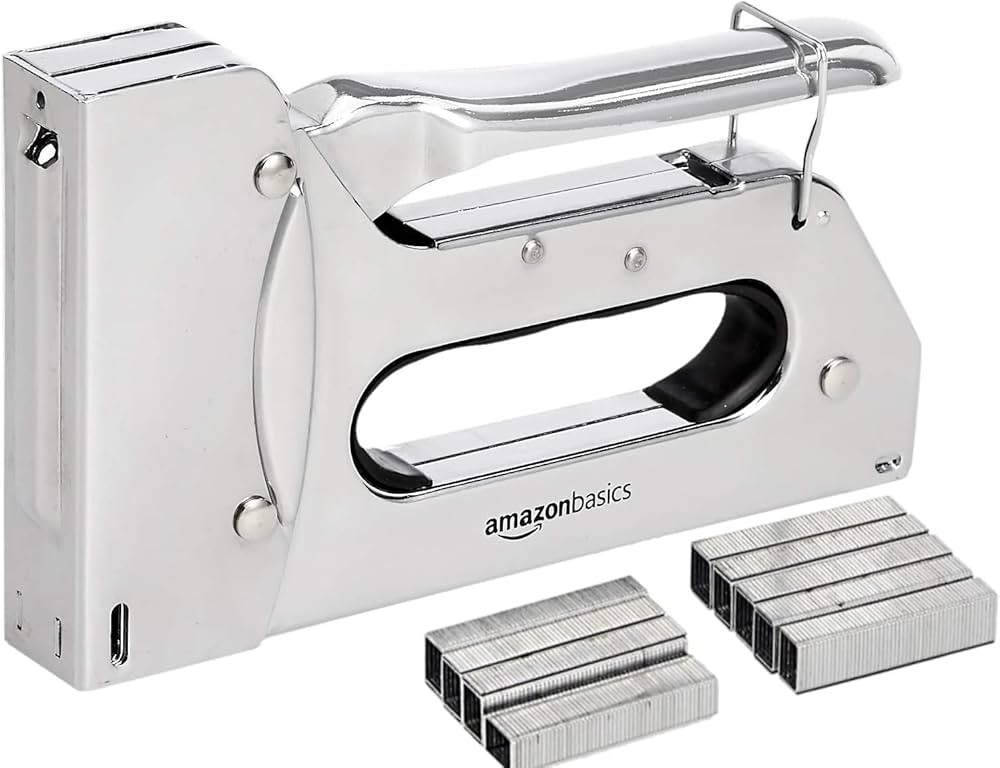 Amazon Basics Manual Staple Gun with 1000 Staples, for Upholstery and Carpentry | Amazon (US)