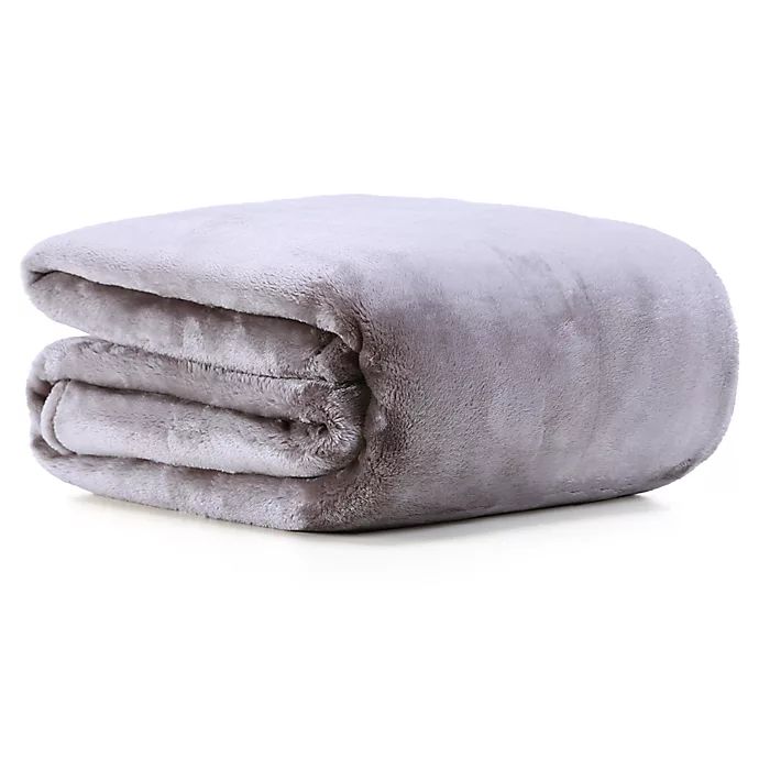 VelvetLoft® Plush Throw Blanket in Grey | Bed Bath & Beyond