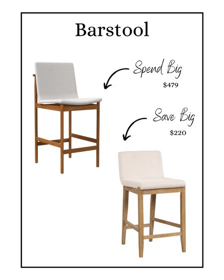Barstool, counter stool, kitchen stool, spend big save big, same look for less

#LTKHome #LTKSeasonal #LTKStyleTip