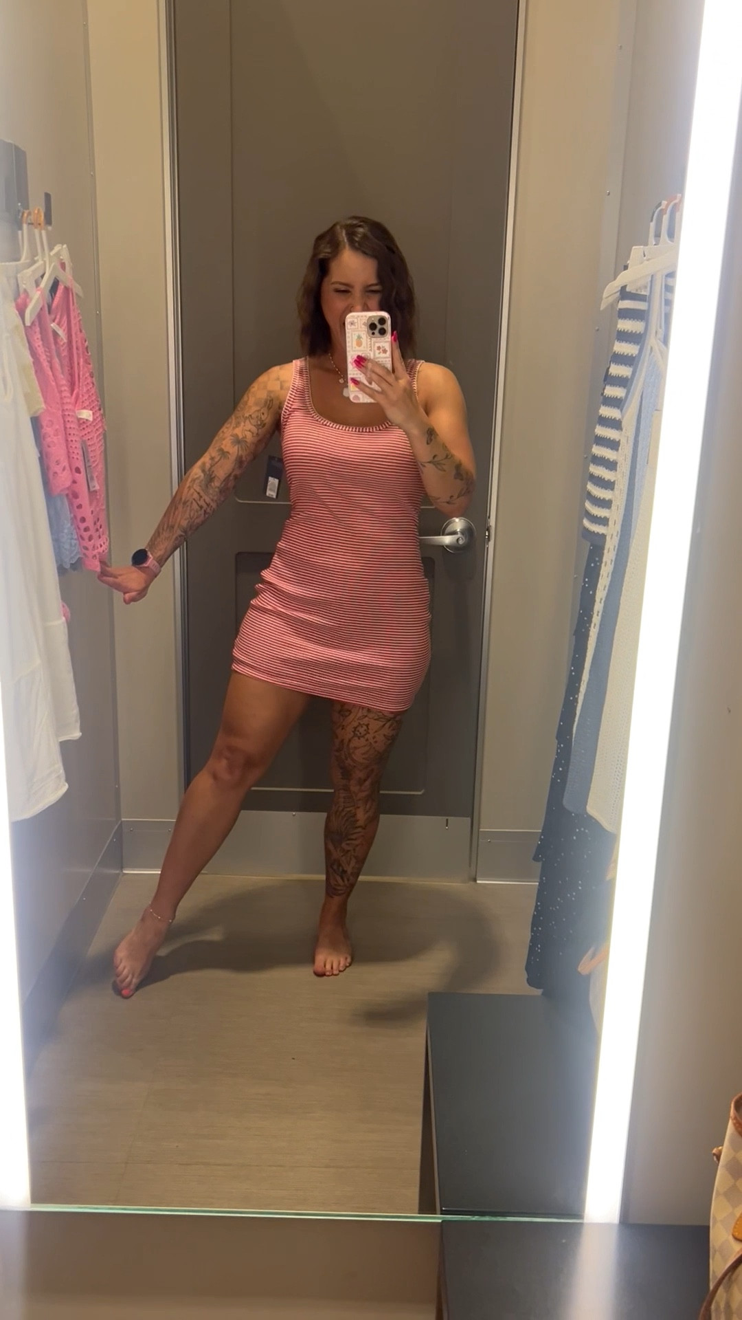 Red stripe bodycon dress. Perfect for summer or 4th of July festivities. I’m wearing a small but would do a medium for a little more length  

#LTKFestival #LTKootd #LTKSeasonal