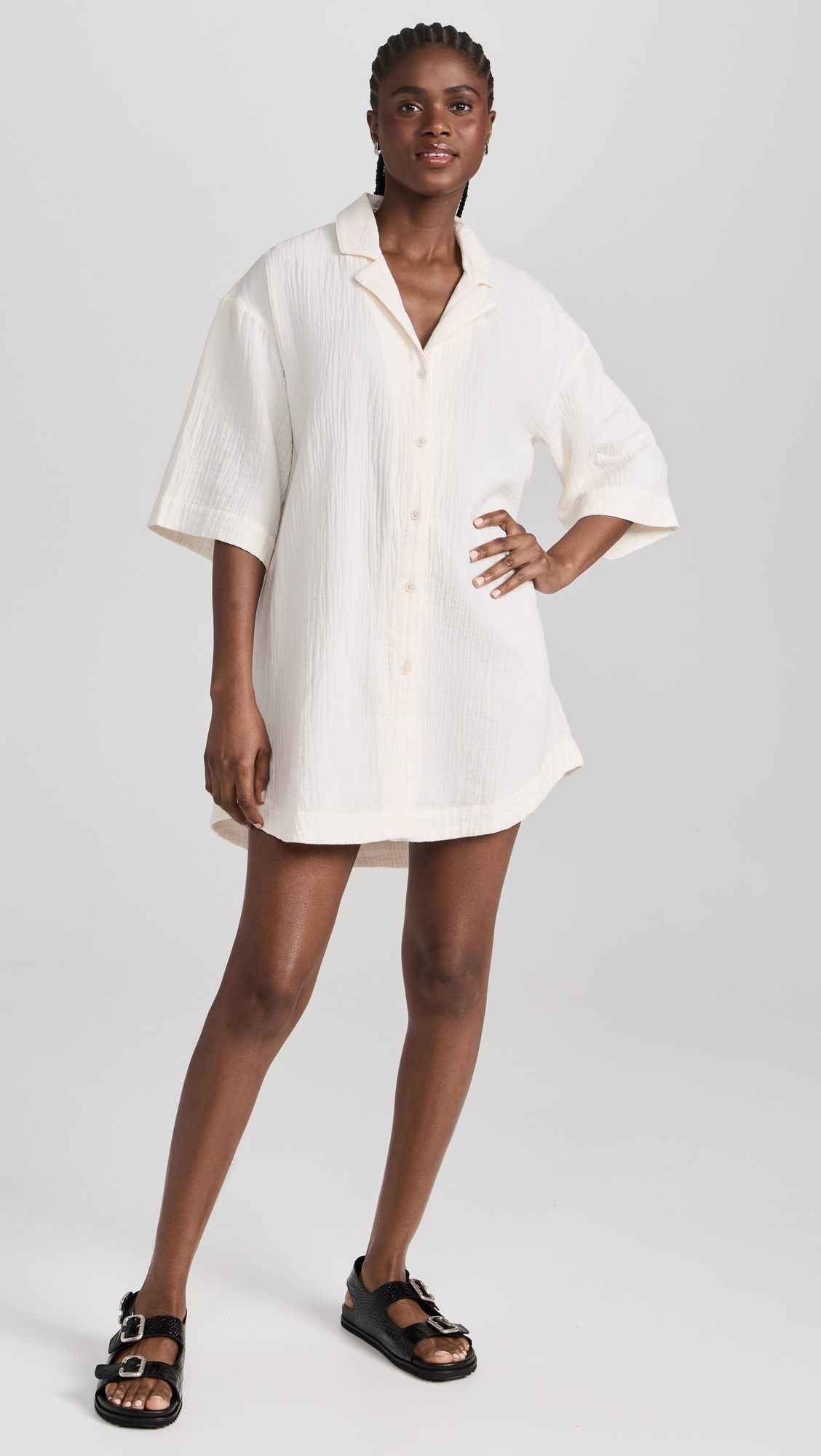 Madewell Lightspun Cover-Up Mini Shirtdress | Shopbop | Shopbop
