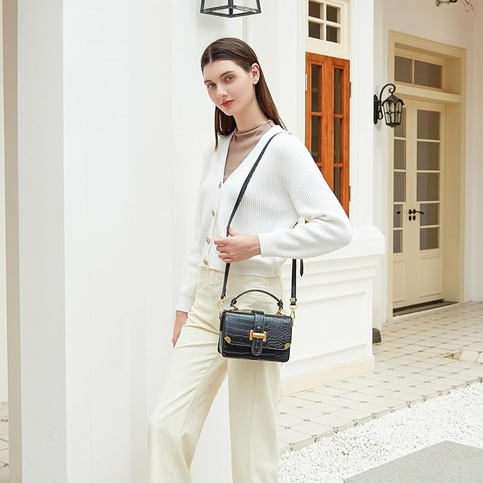 LL LOPPOP Women's Small Classy Crossbody Bag Purse Fashion Handbags Leather Satchel Bags for Wome... | Amazon (CA)