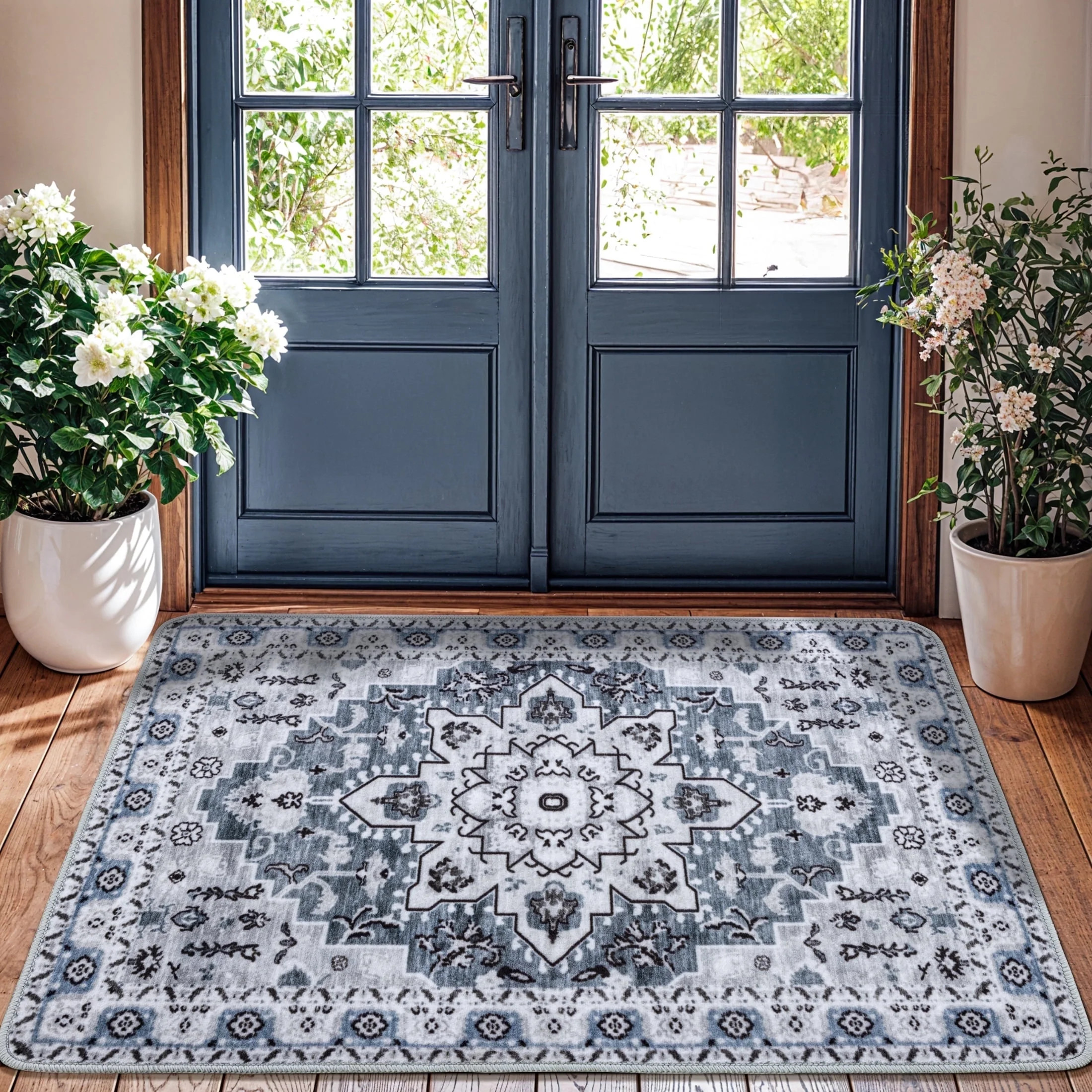 Sonoro Kate 2x3 Area Rugs for Living Room Bedroom, Non Slip Boho Machine Washable Indoor Floor Ca... | Walmart (US)