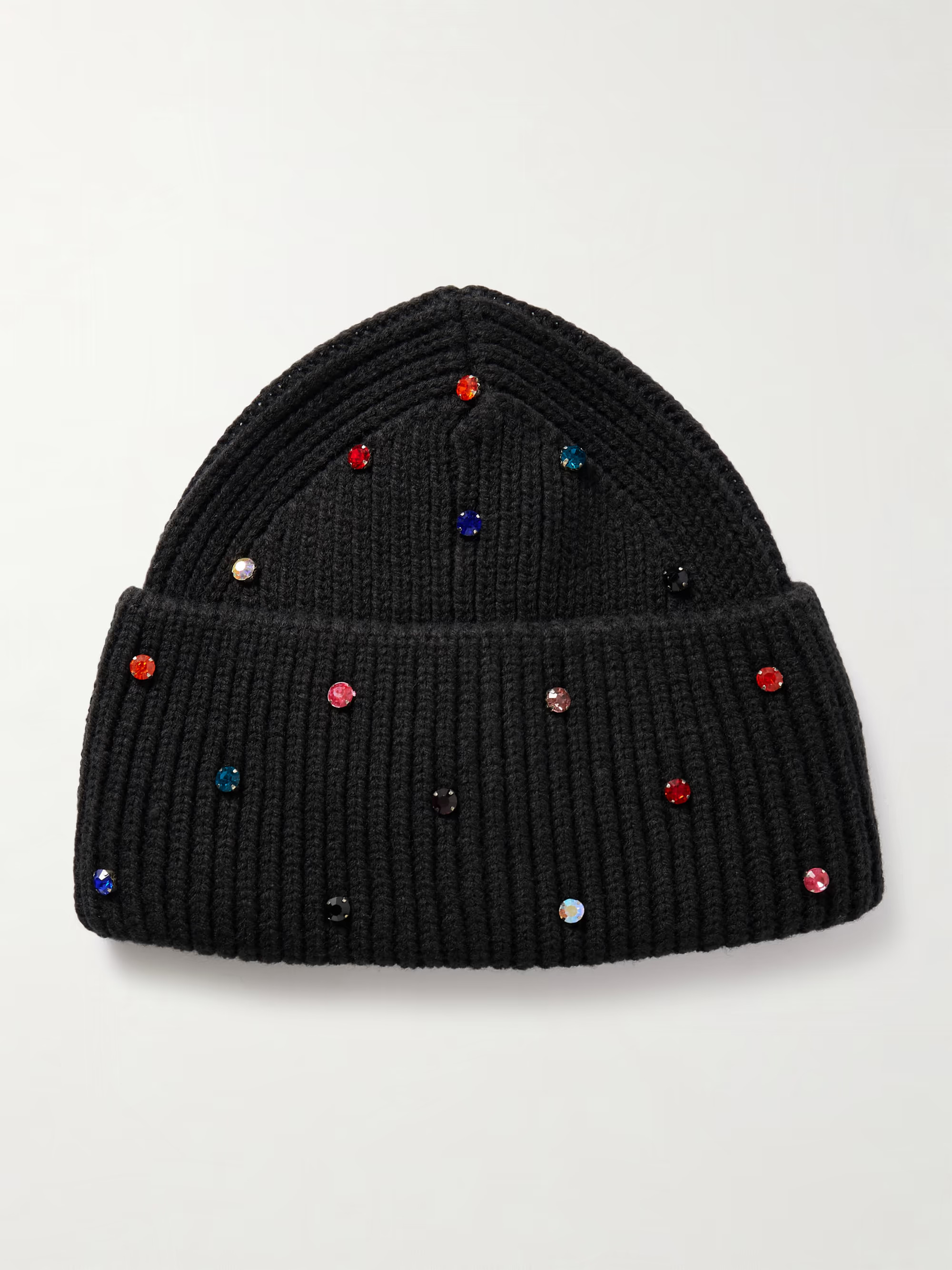 Dream crystal-embellished ribbed-knit beanie | NET-A-PORTER (US)