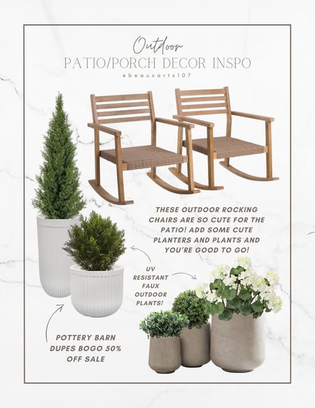 Mauler cute outdoor rocking chair set for a steal!! Add these along with some cute planters and plants for your outdoor space and you’re good to go!

#LTKhome #LTKstyletip #LTKFind