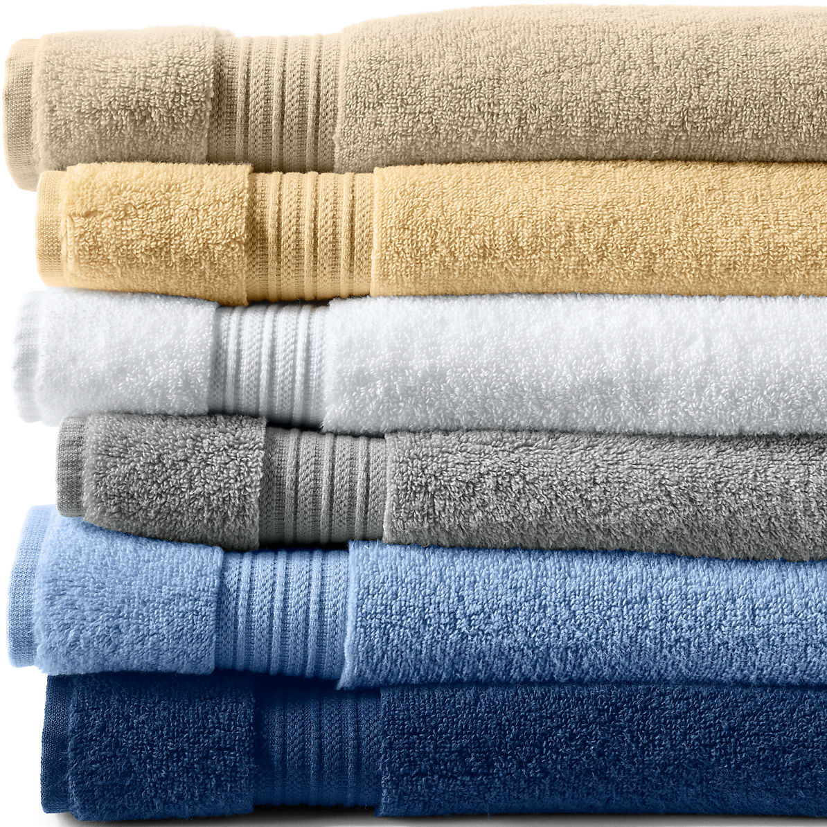 Turkish Quick-Dry Hydrocotton 6-Piece Bath Towel Set | Lands' End (US)