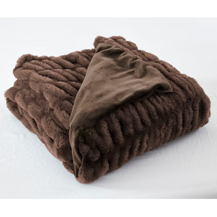 Modern Threads Luxury Faux Fur Throw, 50 x 60, Telluride. | Target