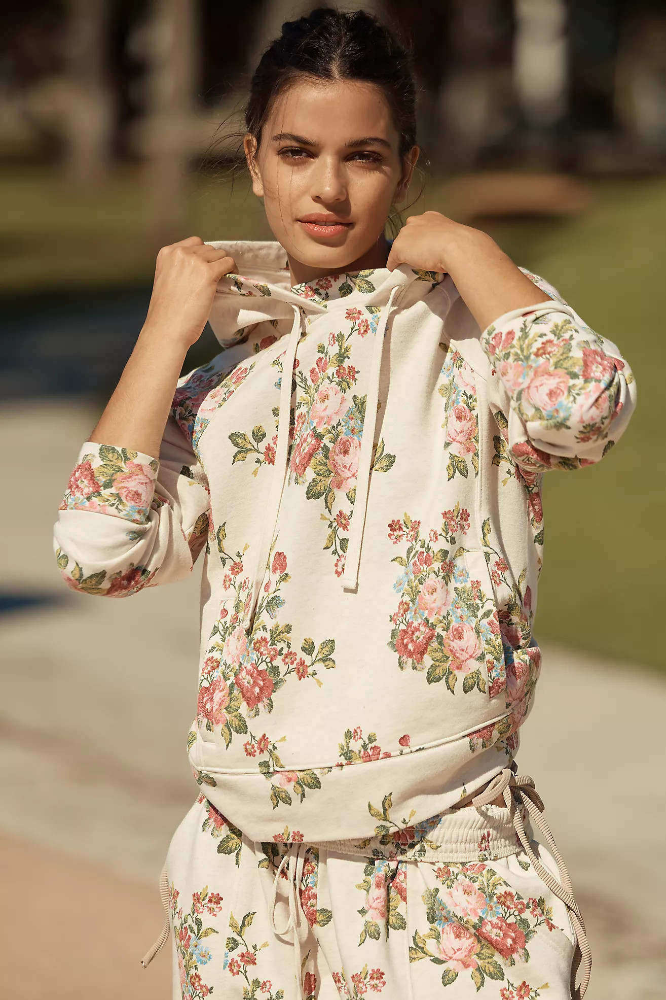 Daily Practice by Anthropologie Drawstring Hooded Sweatshirt | Anthropologie (US)