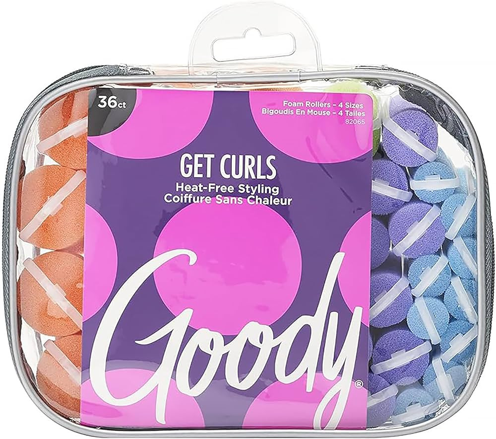 Goody GoCurl Foam Hair Rollers, Assorted Colors, 36 Count | Amazon (US)