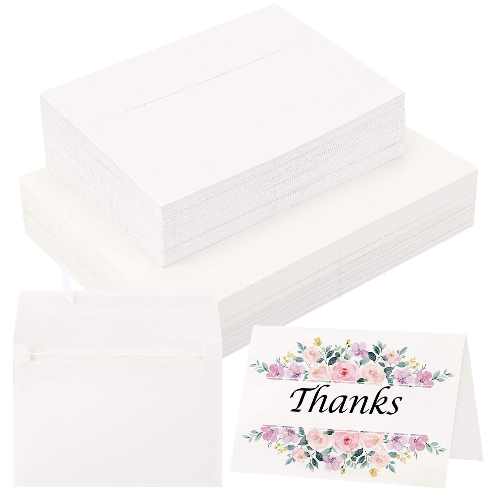 30 Sets Blank Watercolor Cards with Envelopes, 140lb/300GSM Cotton Watercolor Paper Cards, 4 x 6 ... | Amazon (US)