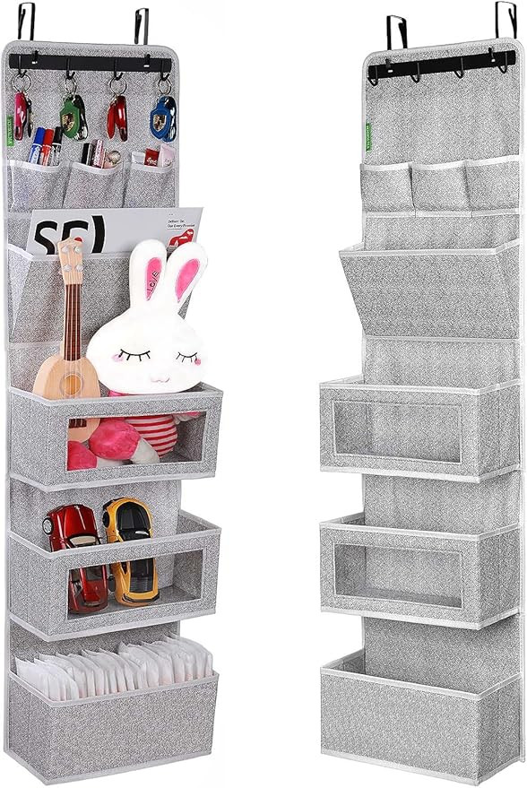 VICTORICH All-IN-ONE Over the Door Organizer, Super Behind the Door Storage Organizer with Door R... | Amazon (US)