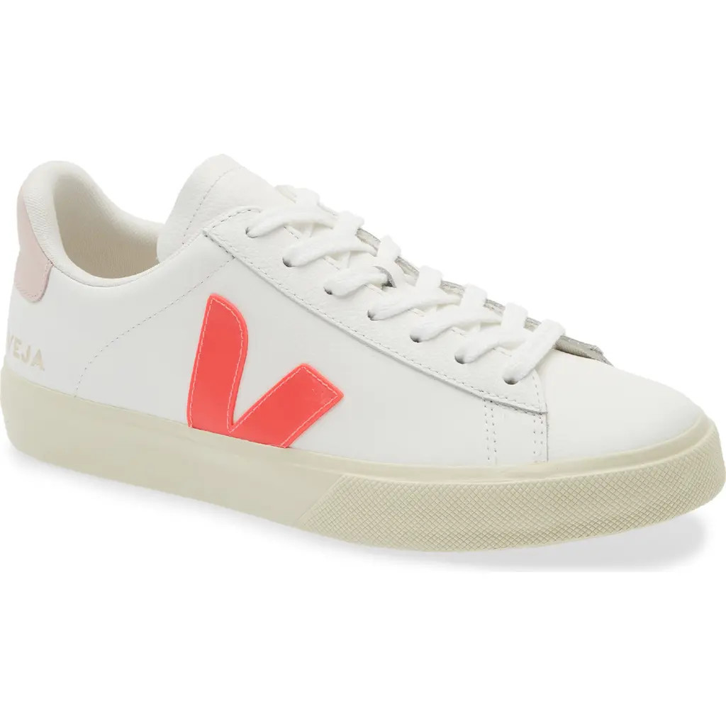 Veja Campo Sneaker in White Rose-Fluo at Nordstrom, Size 38.5 | Nordstrom