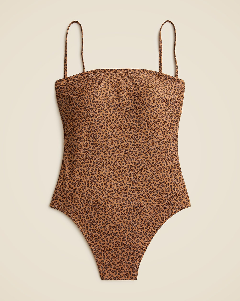 Squareneck one-piece in leopard print | J. Crew US