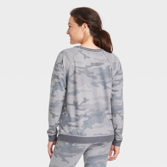 Women's Sweatshirt - Knox Rose™ Green Camo Print | Target