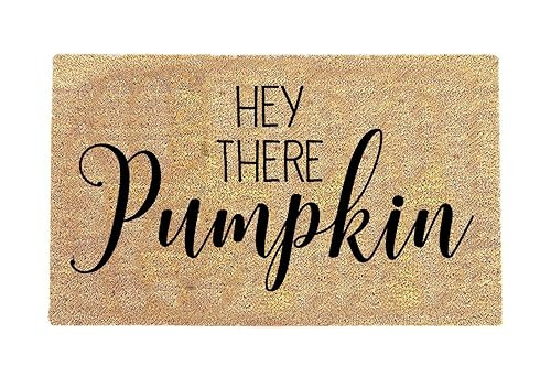Hey There Pumpkin Door mat - Welcome Mat - Welcome Doormat - Cute Doormat - Funny Doormat - Pumpk... | Amazon (US)