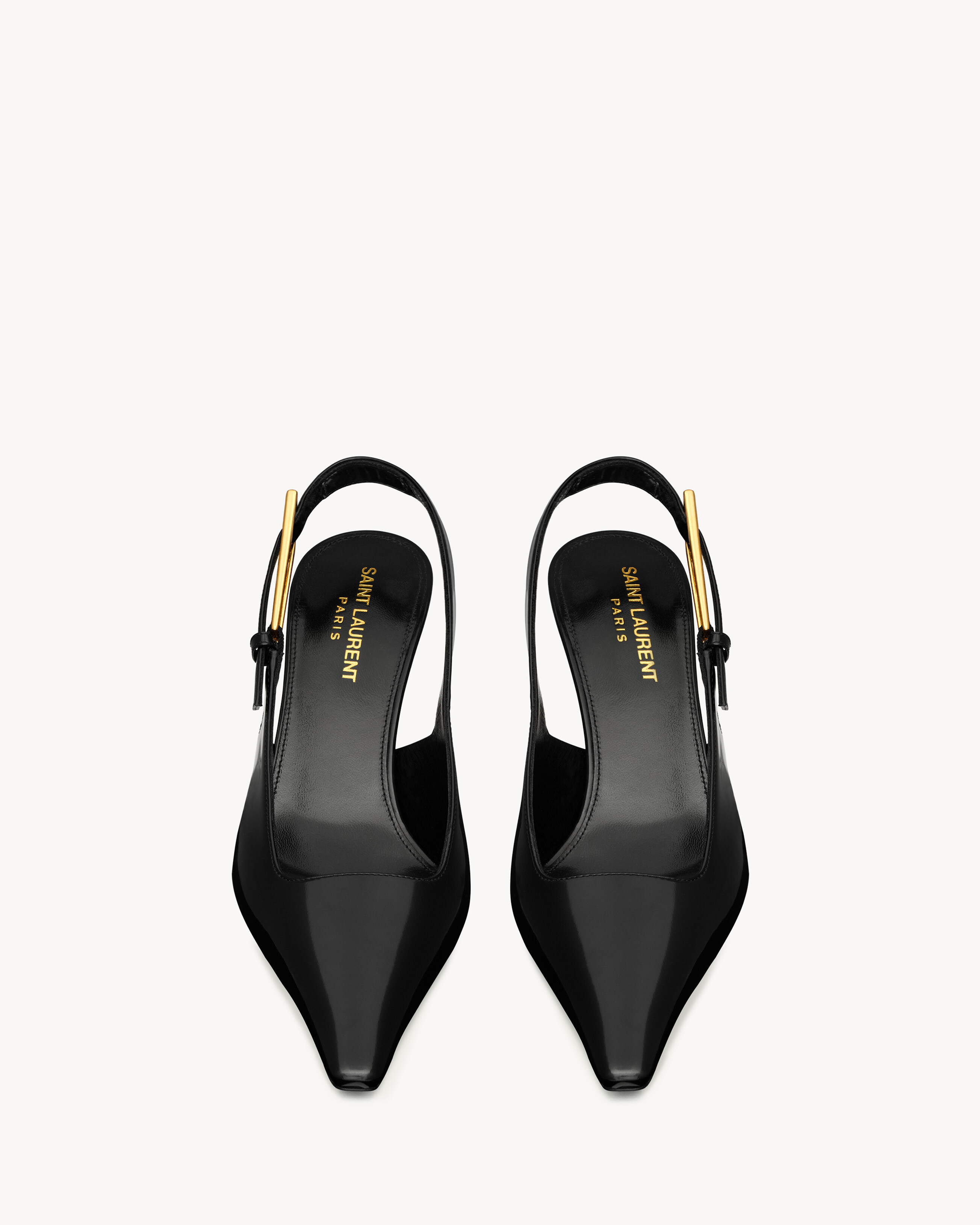 LEE slingback pumps in glazed leather | Saint Laurent Inc. (Global)