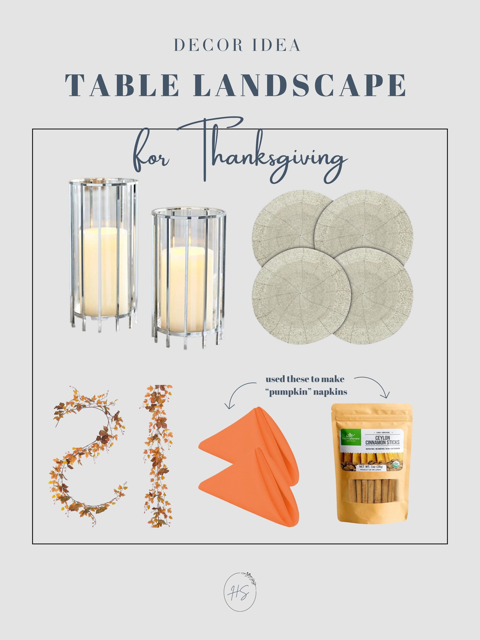 Thanksgiving table landscape idea! Most are from Amazon & under $30!! 🍂🧡

#LTKHoliday #LTKparties #LTKSeasonal