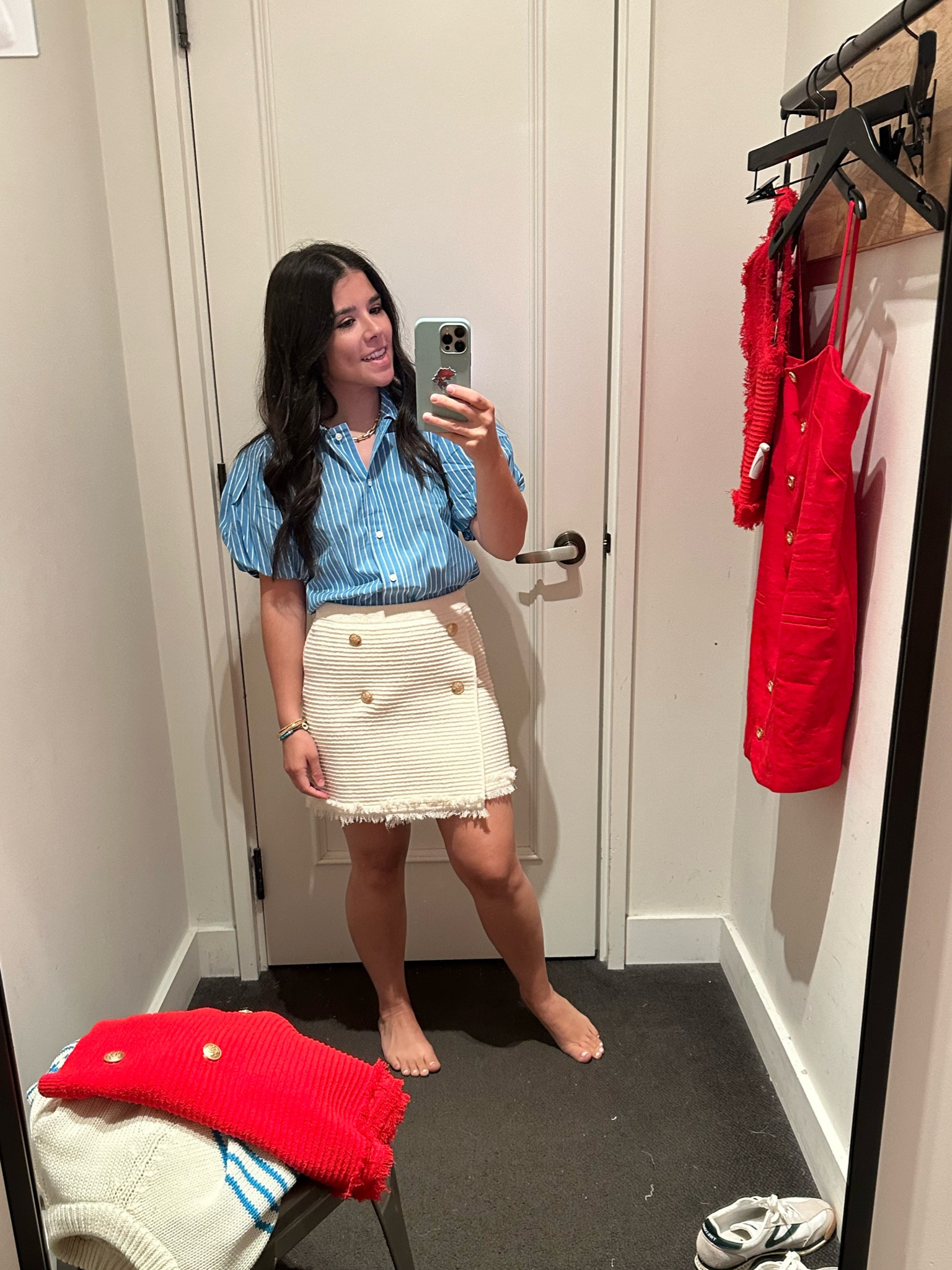 Bought this top! Love the sleeves and already thinking of 4th of July party looks! 

#LTKStyleTip #LTKFindsUnder100 #LTKSaleAlert