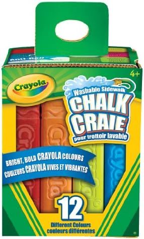 Crayola 12-Count Sidewalk Chalk, Outdoor Activities, Washable, Bright, Colourful, Craft Supplies,... | Amazon (CA)