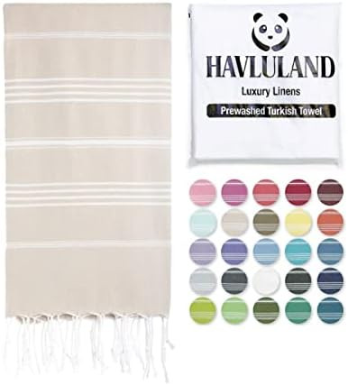 Amazon.com: HAVLULAND Turkish Beach Towel -100% Cotton Super Absorbent Drying Quickly -Sandfree S... | Amazon (US)