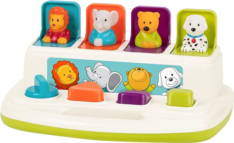 Battat – Pop-up Pals – Color Sorting Animal Push and Pop Up Toy for Kids 18 Months +, BT2613Z | Amazon (UK)