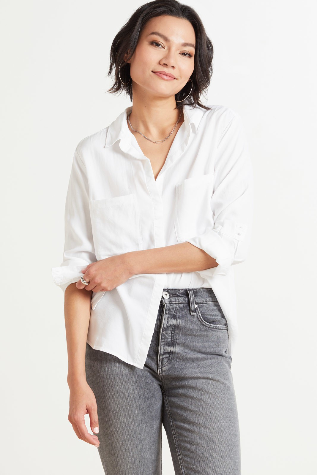 Cloth And Stone  Classic Two Pocket Button Down | Evereve