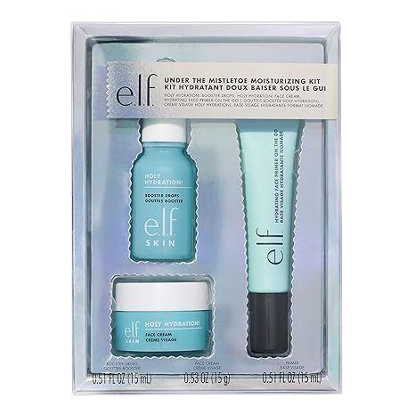 e.l.f. Skin Moisturizing Regimen Kit, Face Cream, Hydrating Booster Drops & Face Primer, Routine ... | Amazon (US)
