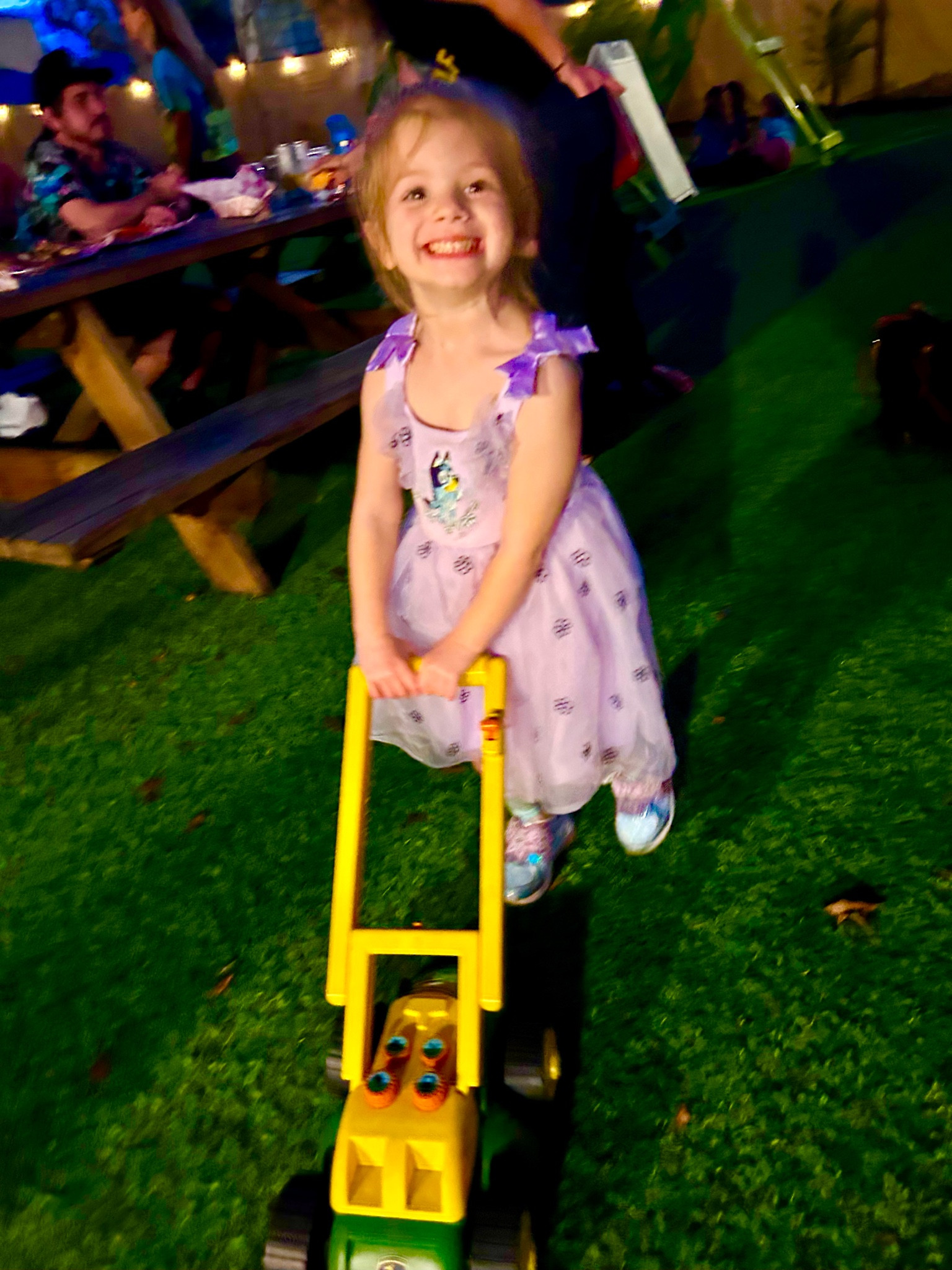 My 3-year-old is living her best life in this adorable Bluey dress! 💜✨ She’s all about twirling, playing, and keeping up with friends, and this comfy, breathable dress is perfect for fun nights out. And can we talk about these Frozen sneakers?! ❄️✨ They match perfectly and are just what she needs for running, playing, and embracing all the dress-up fun. Linking both so your little one can join the Bluey and Frozen magic too! 💙👑 #ToddlerStyle #BlueyLover #FrozenFan 

#LTKKids #LTKShoeCrush #LTKKids #LTKFamily