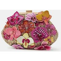 Accessorize Beaded Floral Clutch Bag - Multi | Very (UK)